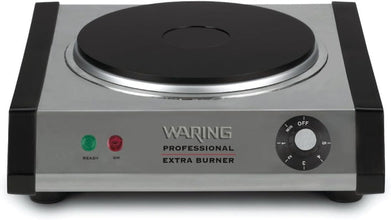 NEW - WARING® WEB300 Portable Heavy Duty Cast-Iron Single Burner Countertop, 1300W