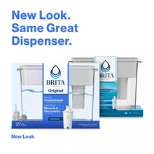 Brita Extra Large 27-Cup UltraMax Filtered Water Dispenser with Filter - Gray: Water Filtration, Hand Wash, Flip-Top Lid