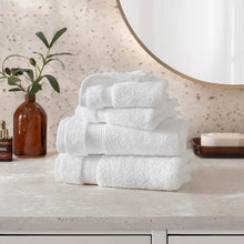 Charisma 100% Hygrocotton Towel Sets White- 2 Hand Towels, 2 Wash Cloths