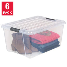 IRIS 45QT Clear Storage Bin with Buckles