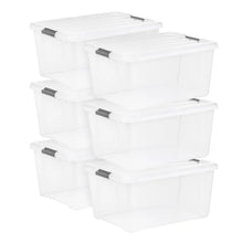 IRIS 45QT Clear Storage Bin with Buckles