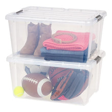 IRIS 45QT Clear Storage Bin with Buckles