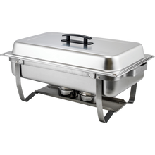 Winco 8 Quart Chafer with Folding Frame, Stainless Steel