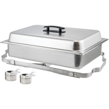 Winco 8 Quart Chafer with Folding Frame, Stainless Steel