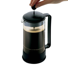 Bodum Brazil 8 Cup 34oz French Press Coffee Maker Black: Glass Carafe, Dishwasher-Safe, Manual Coffee Presser