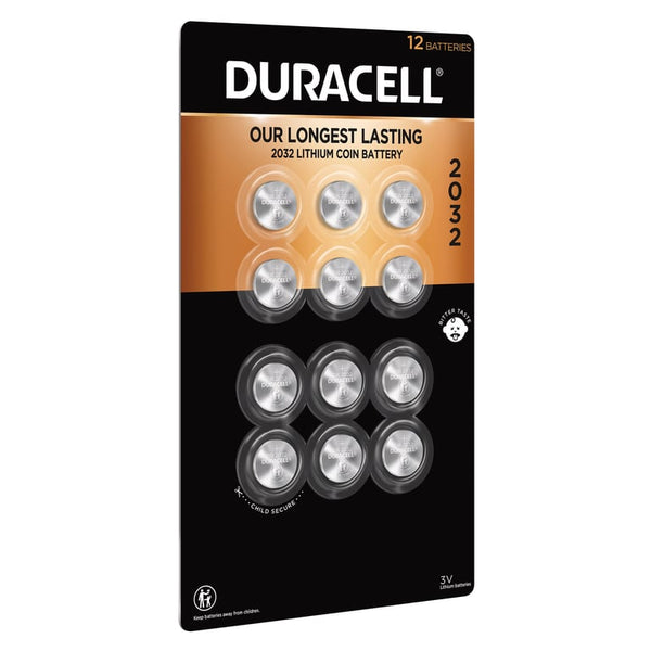 Duracell Lithium 2032 Coin Batteries, 12-Count