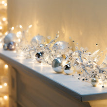 GE ^ 9FT GLITTER GEM GARLAND