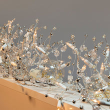 GE ^ 9FT GLITTER GEM GARLAND