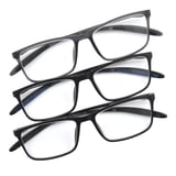 Foster Grant Design Optics DAX Plastic Rectangle Reading Glasses 3-Pack