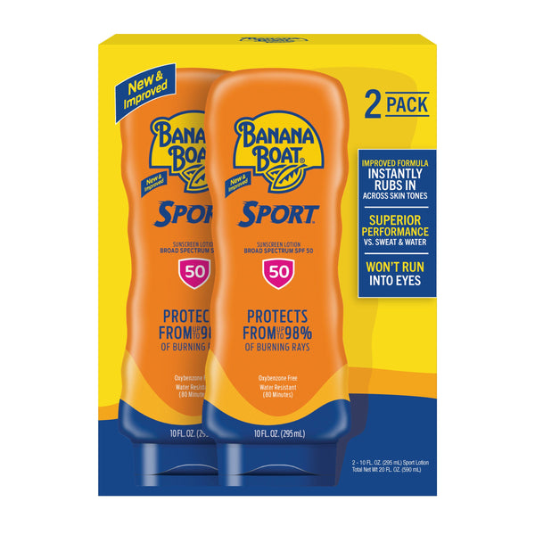 BANANA BOAT SPORT ULTRA (2) 10 OZ LOTIONS