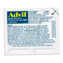 Advil Ibuprofen, 200mg, 50 Packets of 2 Coated Tablets