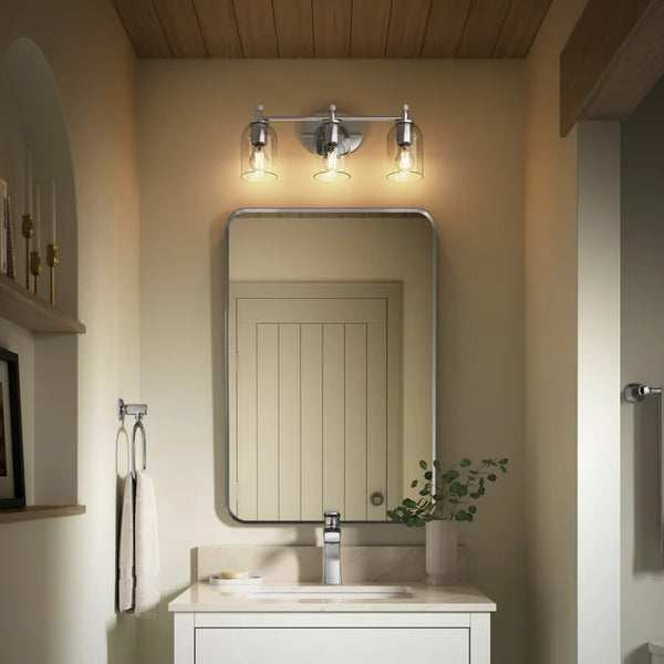 Kohler Orime Three-Light Wall Sconce Polished Chrome