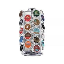 Keurig 36 K-Cup Pod Carousel: Silver Metal Freestanding Coffee Pod Holder & Organizer, Kitchen Storage Rack