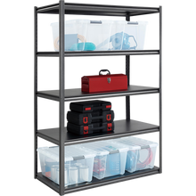 Gorilla 5-Shelf Heavy Duty Z-Beam Steel Shelving Unit, 48