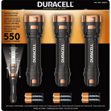 Duracell Durabeam Ultra LED Flashlights, 550 Lumens, 3-Pack