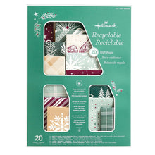 Hallmark Holiday Recyclable Gift Bags, 20-count