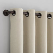 Sun Zero Pratt Tonal Texture Fleece Insulated 100% Blackout Window Curtains, 2-pack 84L X 50W Beige