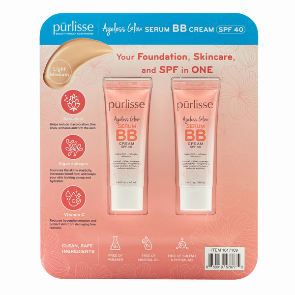 PURLISSE AGELESS GLOW BB CREAM SPF 40, 1.4 FL OZ, 1PK