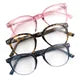 Design Optics by Foster Grant Clancy Round Plastic Reading Glasses, 3-pack +1.50