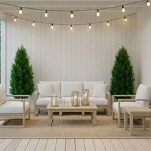 Faux 4’ UV Resistant Cedar Tree Indoor and Outdoor, 2-pack