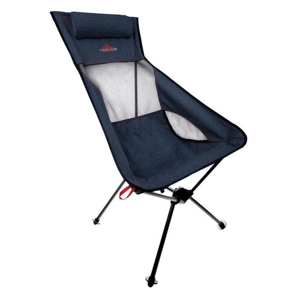 Cascade Mountain Tech Ultralight Packable Highback Chair with Armrest
