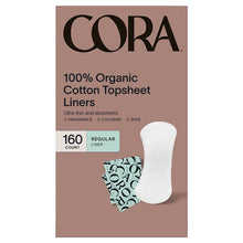 Cora 100% Organic Cotton Topsheet Liners, 160ct