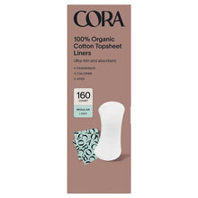 Cora 100% Organic Cotton Topsheet Liners, 160ct