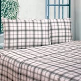 FLANNEL SHEET 4PC QUEEN