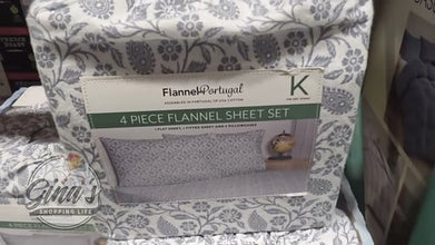 FLANNEL SHEET 4PC QUEEN