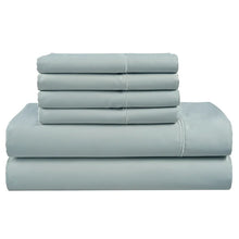 Hotel Signature 800 Thread Count Cotton 6-piece Sheet Set Light Blue King