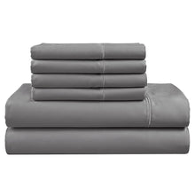 Hotel Signature 800 Thread Count Cotton 6-piece Sheet Set Gray King