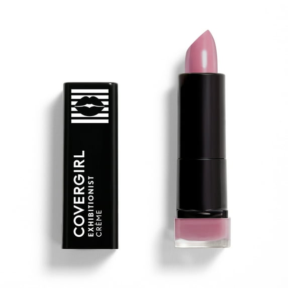 COVERGIRL Exhibitionist Cream Lipstick, 265 Romance Mauve, 0.12 oz, Lipstick, Moisturizing Lipstick, Long Lasting Lipstick, Glossy Lipstick, Hydrating Lipstick, Long Lasting