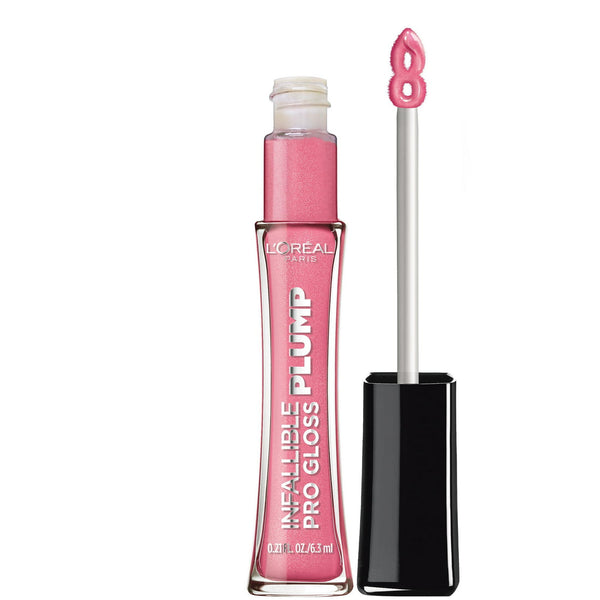L'Oreal Paris Infallible Pro Gloss Plump Lip Gloss, Gleam, Creams, 0.21 fl oz