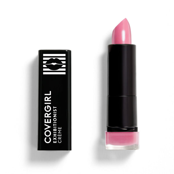 COVERGIRL Exhibitionist Cream Lipstick, 380 Yummy Pink, 0.12 oz, Lipstick, Moisturizing Lipstick, Long Lasting Lipstick, Glossy Lipstick, Hydrating Lipstick, Long Lasting