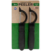 Winco Straight Edge Peeler Soft Grip 2 Pack