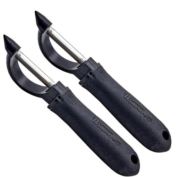 Winco Straight Edge Peeler Soft Grip 2 Pack