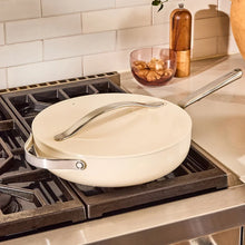 Caraway 3-piece Ceramic Non-Stick Sauté Pan Set- Cream