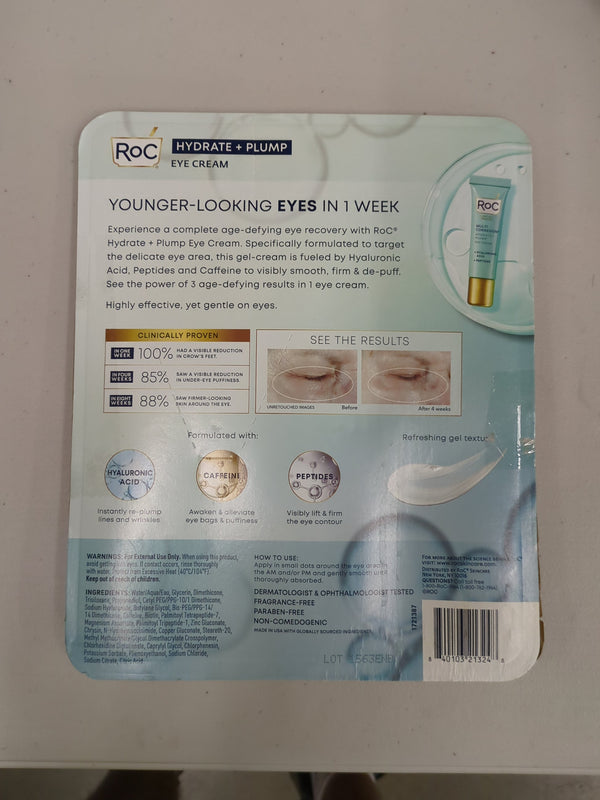 RoC Hydrate and Plump Eye Cream, 0.6 oz 3-pack