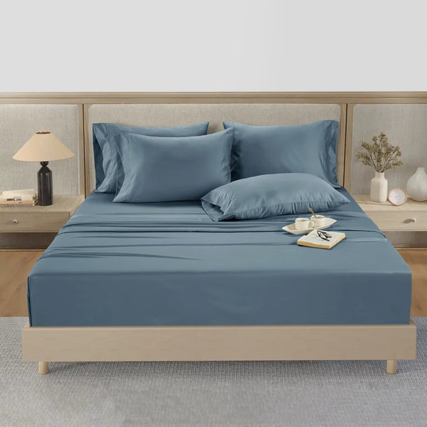 Hotel Signature 800 Thread Count Cotton 6-piece Sheet Set Dark Blue K