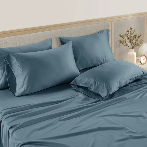 Hotel Signature 800 Thread Count Cotton 6-piece Sheet Set Dark Blue K