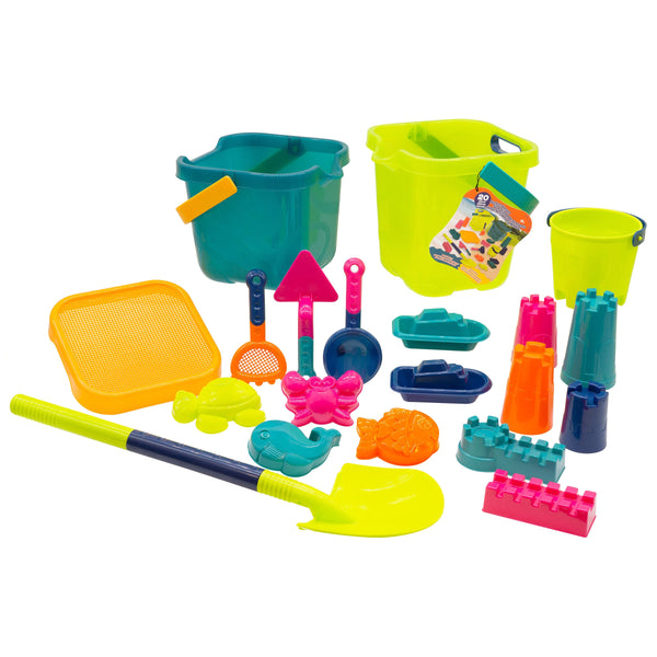 20-Piece Sand Bucket Playset