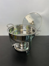 Denmark Round Chafing Dish, 4 Quart, Stainless Steel, 7-Piece