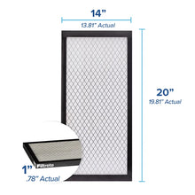 Filtrete Air Filter 1”, MPR 2500 MERV 14, High Performance Premium Allergen, Ultrafine Particles, Bacteria and Virus Filter, 4-pack 14x 20x 1