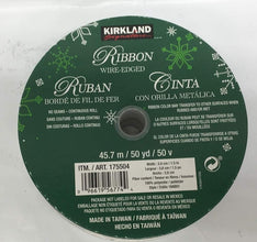 Kirkland Wire Edged Holiday Gnome Ribbon 50 yards
