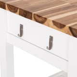 Seville Classics Acacia Kitchen Cart with Drawers