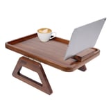 Smart Design Acacia Sofa Arm Tray