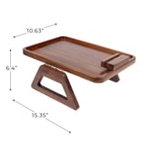 Smart Design Acacia Sofa Arm Tray