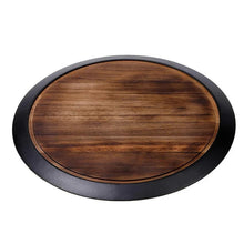 BirdRock Home Lazy Susan with Chalkboard Edge