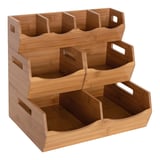 Seville Classics 4-Piece Stackable Bin Organizer