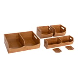Seville Classics 4-Piece Stackable Bin Organizer